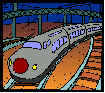  fast-moving bullet train 